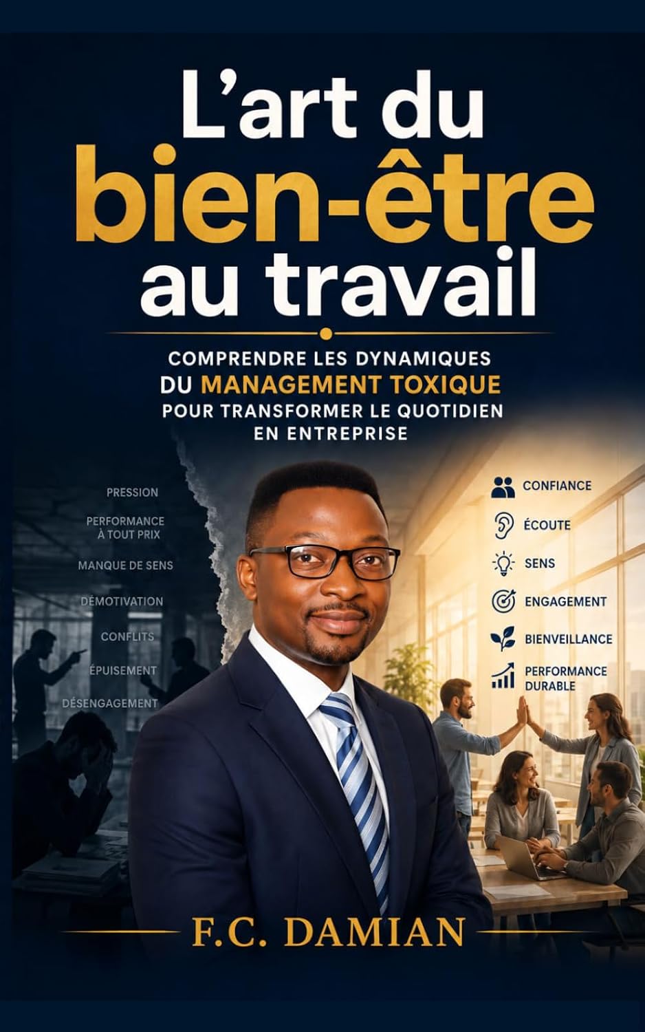 Couverture du livre L’art du bien-être au travail de F.C. Damian